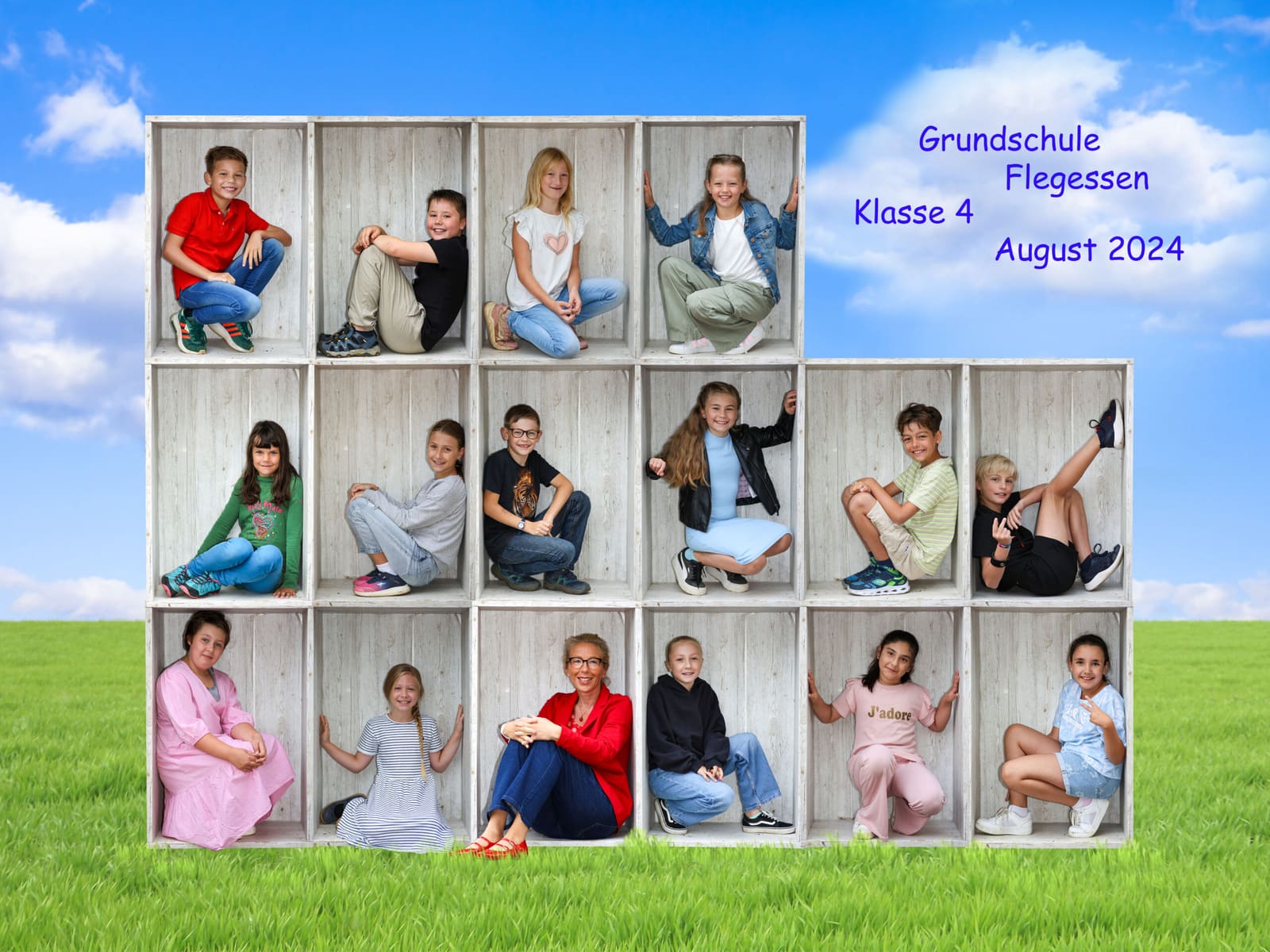 Klasse 4 der Grundschule Flegessen